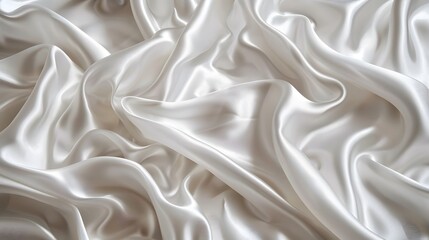 Fototapeta premium white silk satin for fabric texture