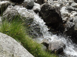 Waterfall on the way up Scafell pike