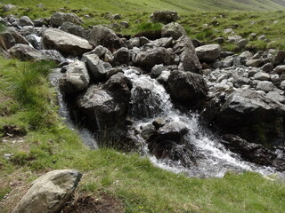 Waterfall on the way up Scafell pike