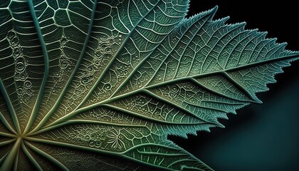 Texture leaf cannabis macro detail microscope realistic , Generate Ai