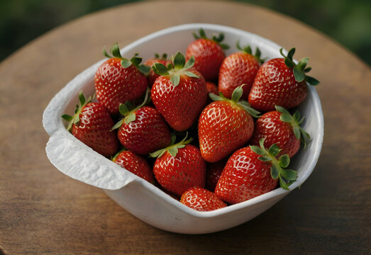 very delicious red strawberries