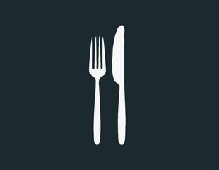 Fork, spoon and knife icon