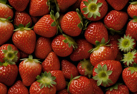 very delicious red strawberries