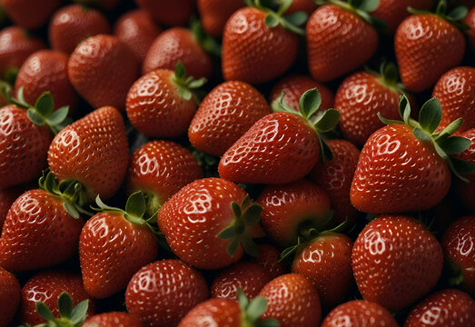 very delicious red strawberries