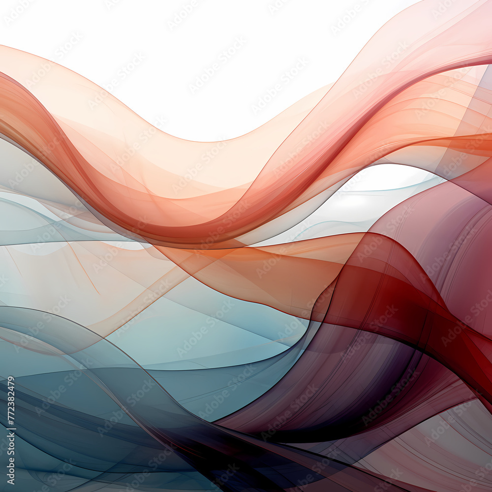 Canvas Prints Abstract digital art with flowing lines. 