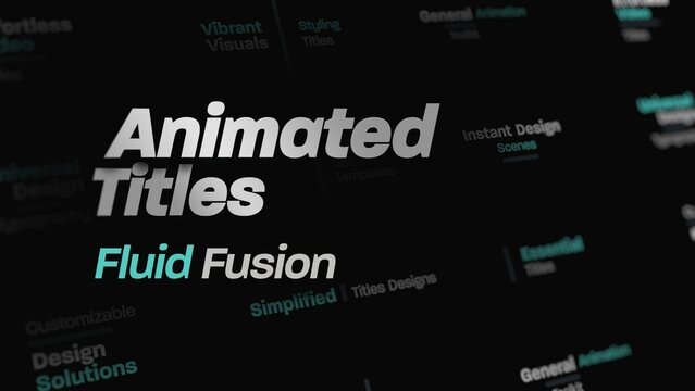Fluid Fusion Text Animations