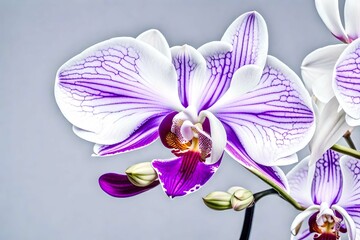 orchid on a white