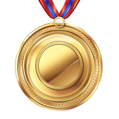 gold medal isolated on transparent background