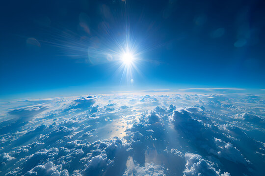 World Ozone Day image promoting the need to preserve the ozone layer which filters sunlight and prevents harmful effects of ultraviolet radiation on the earth's surface.