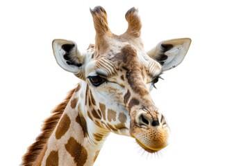 Giraffe isolated on white background