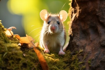 Nimble Small brown rat. Studio small wild. Generate AI