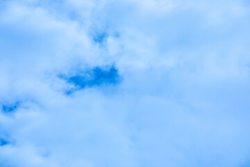 Sly full of clouds over beautiful blue sky.