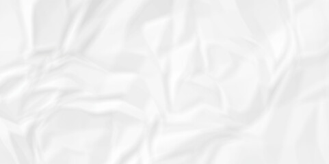 	
White wrinkly backdrop paper background. panorama grunge wrinkly paper texture background, crumpled pattern texture. paper crumpled texture. white fabric crushed textured crumpled.