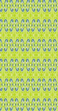 seamless pattern with green and yellow flowers