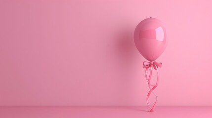 Bank tie with air balloon central bank policy to curb inflation or financial crisis concept on pink background - obrazy, fototapety, plakaty