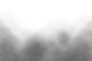 isolated dark smoke or fog effect overlay on transparent white background. png misty fog texture effect, vapor, mist