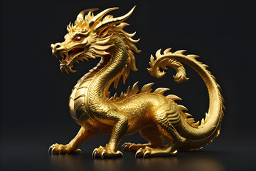 Golden Dragon Statue | 12 Zodiac animals in China & Vietnam  