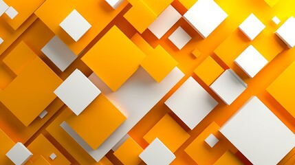 Current basic new yellow orange white unique square mathematical background