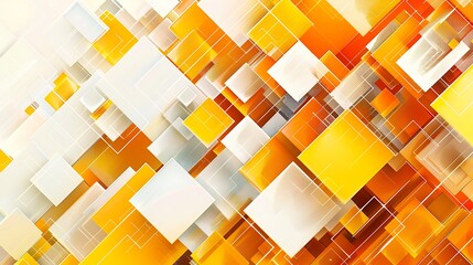 Current basic new yellow orange white unique square mathematical background
