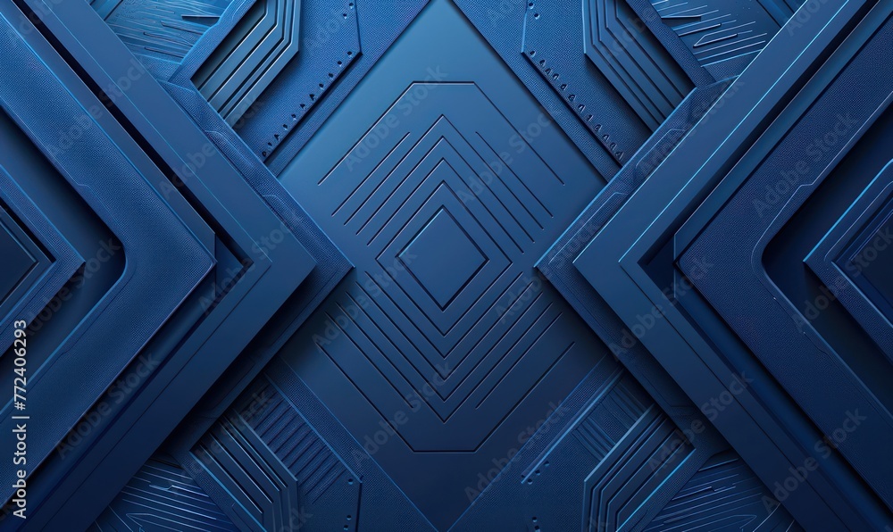 Poster this high-tech image exhibits a symmetrical pattern of geometric shapes and futuristic design, prima