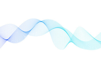 Wave lines abstract. Abstract wavy stripes on a white background isolated. Creative line art. Design elements line art. Curved smooth tape