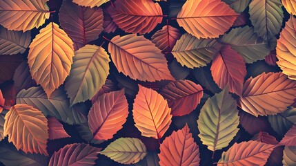 Fototapeta na wymiar Leafy Elegance: Harmonious Patterns for Natural D�cor