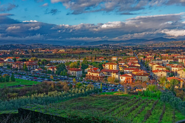 Panorama of the beautiful city of Arezzo in Tuscany Panorama of the beautiful city of Arezzo in Tuscany