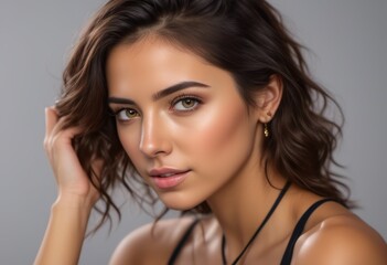 A Portrait Of Breathtakingly Gorgeous, Exotic, Beautiful Woman.
