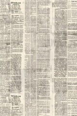 Obraz premium Newspaper seamless pattern with old vintage unreadable paper texture background 