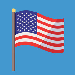 american flag vector design 
