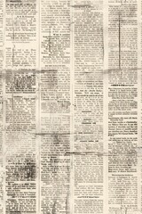 Newspaper seamless pattern with old vintage unreadable paper texture background
