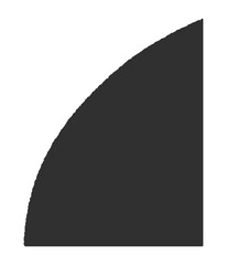 手描きの抽象的な形 - 黒いシンプルでかわいいコーナー装飾･あしらいの素材