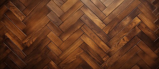 Closeup of a brown wicker basket texture resembling hardwood flooring