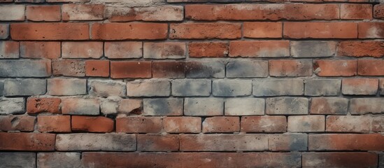 Obraz premium a close up of a brick wall with a lot of bricks