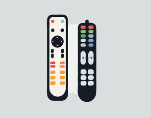 TV Remote Icon Flat 
