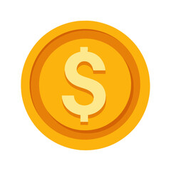 Coin Icon Logo Design Element Dollar