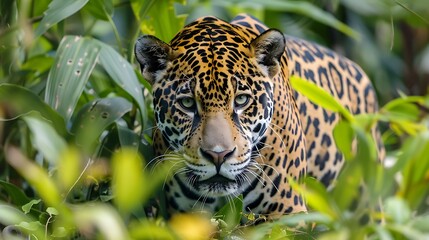 The jaguar panthera onca is a big cat a feline in the panthera genu