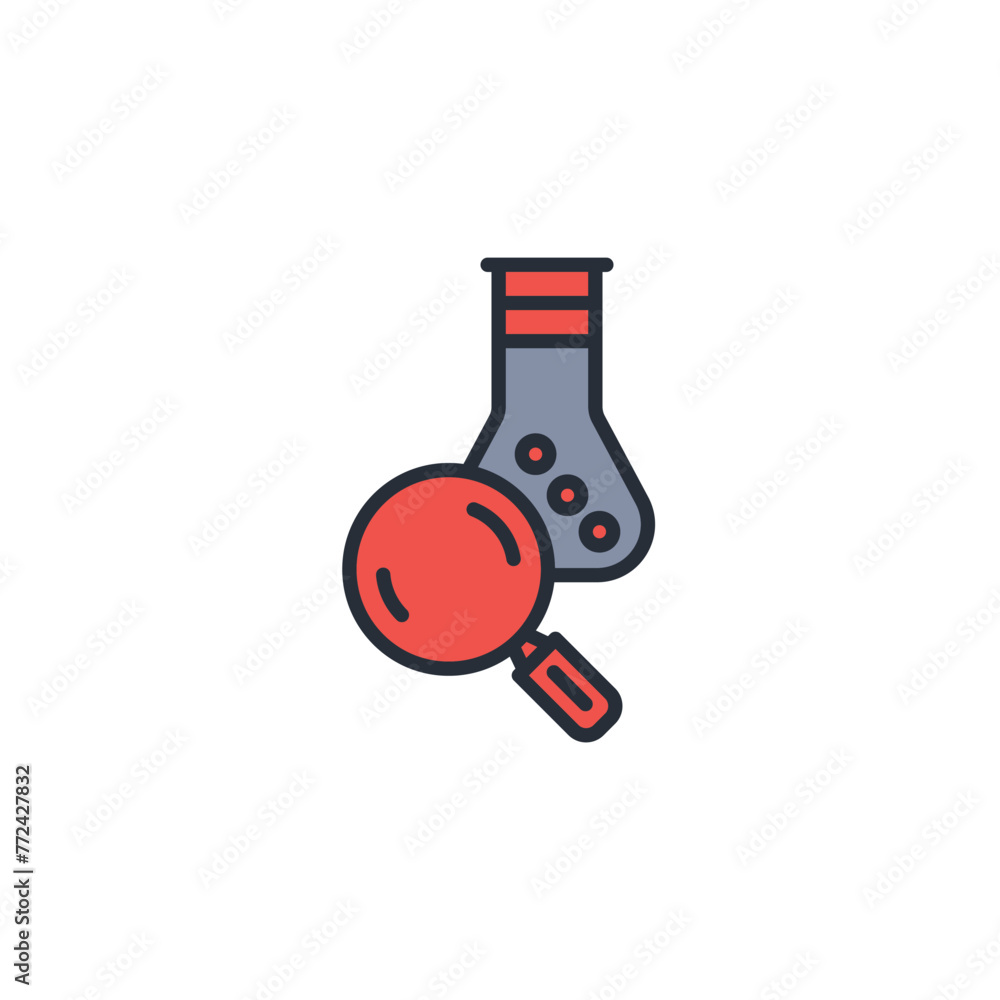Poster lab icon. vector.editable stroke.linear style sign for use web design,logo.symbol illustration.