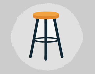 Stool Icon on Transparent Background