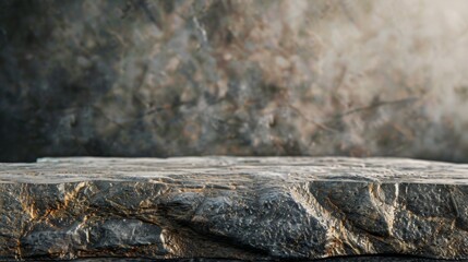 Stone table top with copy space. Studio background