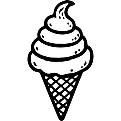 Doodle Ice Cream Cone