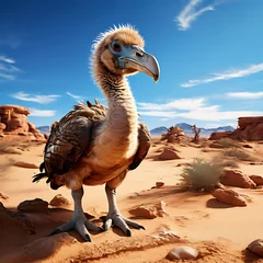 Wandaufkleber ostrich on the beach © Mujahid