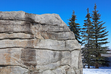 Buffalo Rubbin Stone is made by glacier