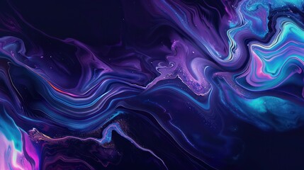 a mesmerizing pattern created with fluid art technique, displaying an interplay of vibrant, swirling colors and subtle sparkles