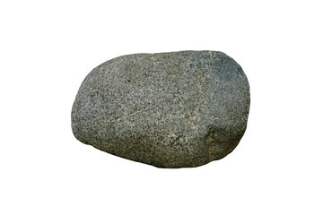 Granodiorite rock stone isolated on white background. Intrusive igneous rock similar to granite.