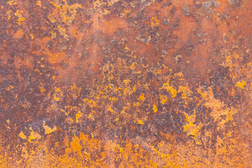 Grunge rusty background. Old metal iron panel.