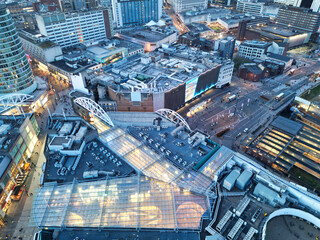 Fototapeta premium City Centre Buildings of Birmingham Central City of England United Kingdom During Sunset.