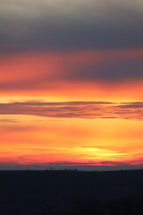 a sunset with a lot of clouds in the sky