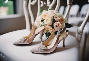 Bride's Wedding Shoes. Wedding shoes. Beautiful wedding shoes for the bride