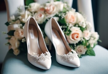 Bride's Wedding Shoes. Wedding shoes. Beautiful wedding shoes for the bride